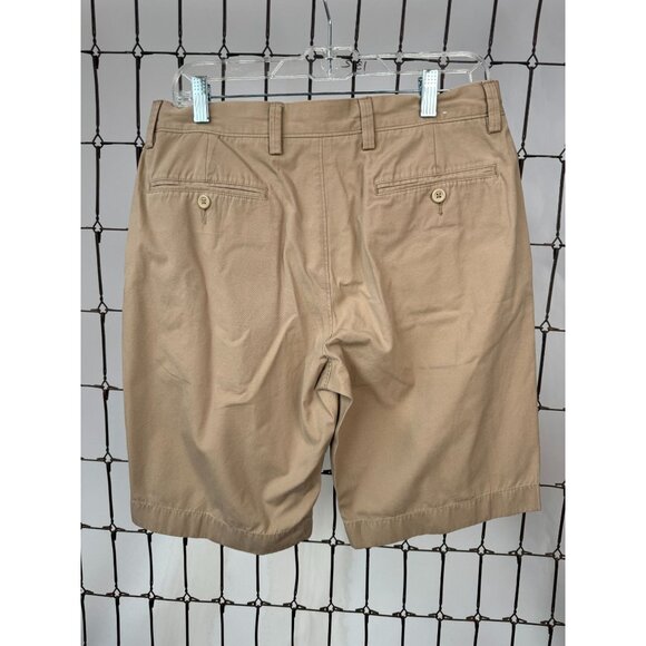 Mens J.Crew Beige Cotton Chino Shorts Size 31 Minor Discoloration on Front - Picture 8 of 14